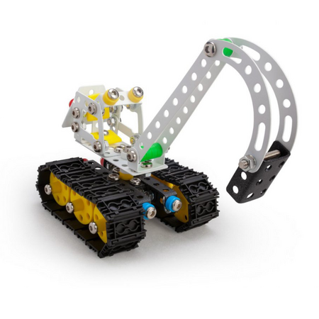 Joc de constructie Excavator Diggy Constructor, 221 piese, +8 ani, Alexander Toys 663593