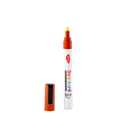 Marker acrilic, Rosu Ocru, 1 buc, Daco 663602