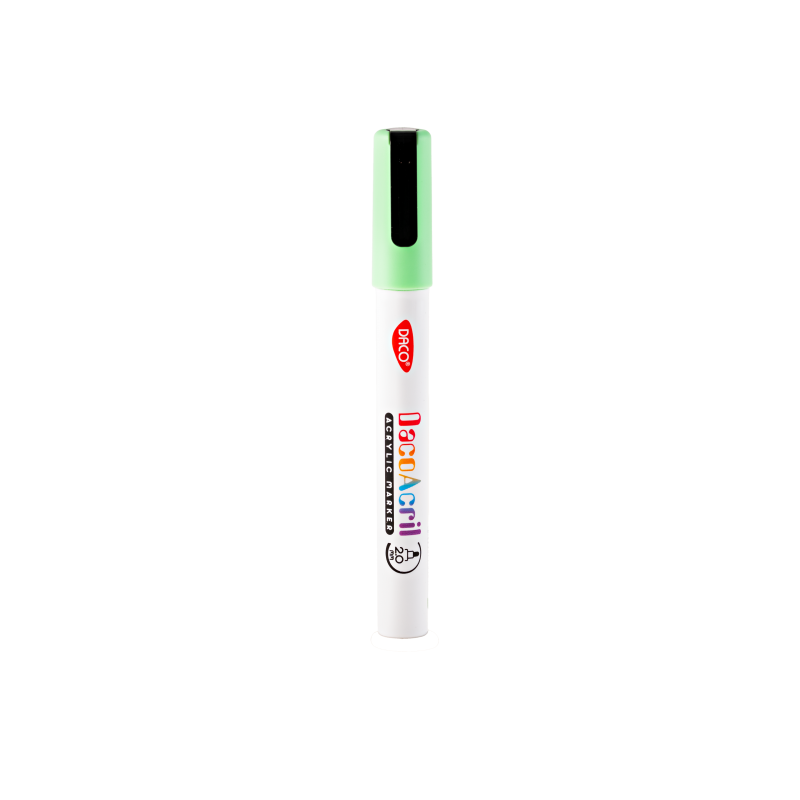 Marker acrilic, Verde Fluorescent, 1 buc, Daco