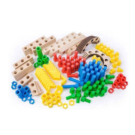 Joc de constructie Constructor Junior, 100 piese, + 4 ani, Alexander Toys 663610