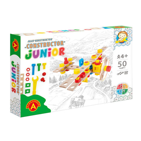 Joc de constructie Aeroplane, 50 piese, + 4 ani, Alexander Toys