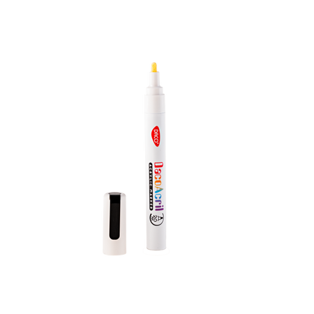 Marker acrilic, Alb, 1 buc, Daco 663637
