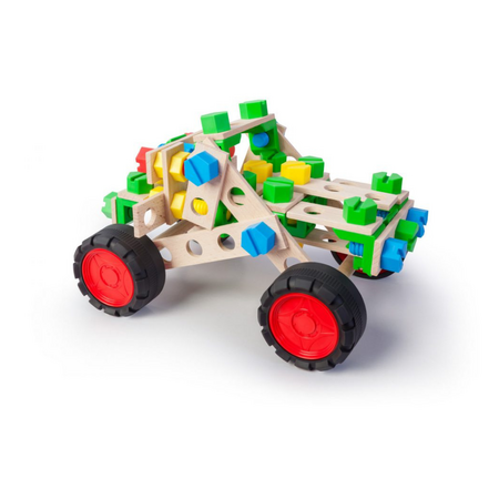 Joc de constructie Off Road Vehicle Constructor Junior, 91 piese, + 4 ani, Alexander Toys 663649