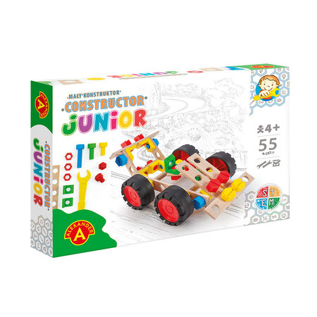 Joc de constructie Race Car, 55 piese, + 4 ani, Alexander Toys