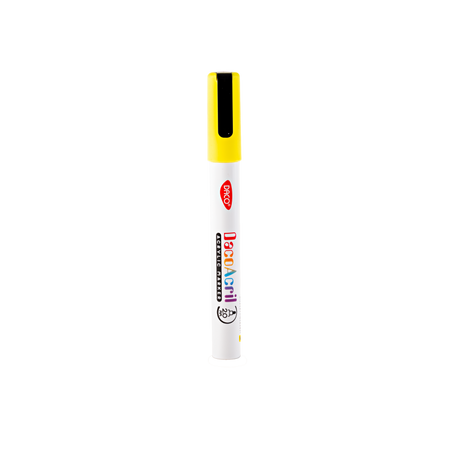 Marker acrilic, Galben Fluorescent, 1 buc, Daco