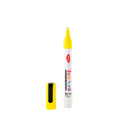 Marker acrilic, Galben Fluorescent, 1 buc, Daco 663716