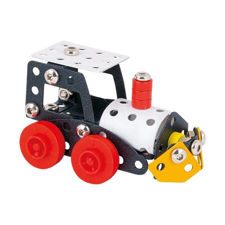 Joc de constructie Locomotiva cu aburi, 74 piese, + 8 ani, Alexander Toys 663717