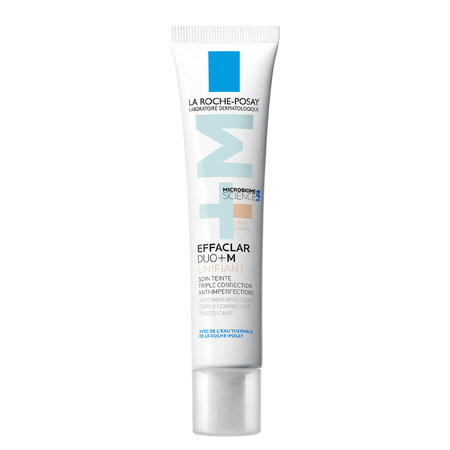 Gel-crema anti-imperfectiuni cu pigment de culoare Effaclar Duo+M, Nuanta Light, 40 ml, La Roche-Posay