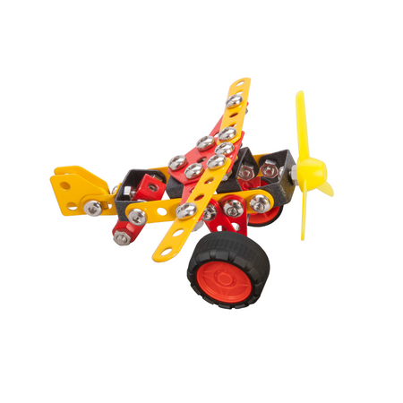 Set de constructie Monoplanor Raven, 90 piese, + 8 ani, Alexander Toys 663745