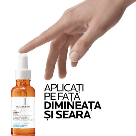 Ser antirid si antioxidant cu vitamina C 12 pura, 30 ml, La Roche-Posay 663766