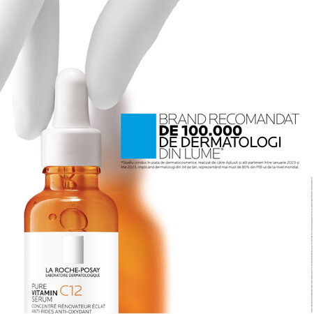 Ser antirid si antioxidant cu vitamina C 12 pura, 30 ml, La Roche-Posay 663768
