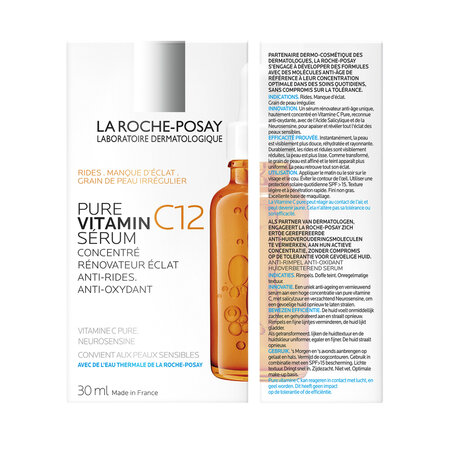 Ser antirid si antioxidant cu vitamina C 12 pura, 30 ml, La Roche-Posay 663769