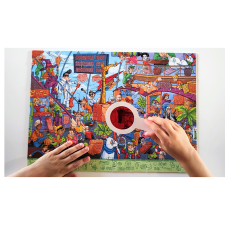 Joc Airport Secret Puzzle, + 4 ani, 90 piese, Alexander Toys 663756