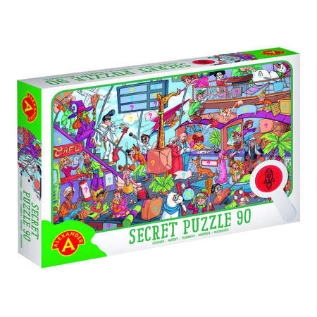 Joc Airport Secret Puzzle, 90 piese, + 4 ani, Alexander Toys