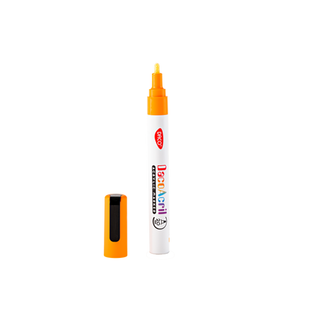 Marker acrilic, Portocaliu, 1 buc, Daco 663841