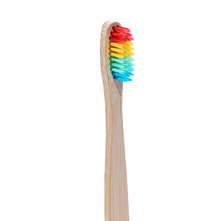 Periuta de dinti din bambus, Soft, 15 ani+, Multicolor, Gingia 663846