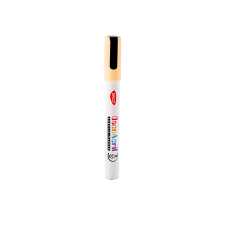 Marker acrilic, Alb Perlat, 1 buc, Daco
