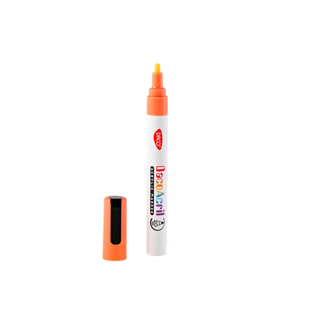 Marker acrilic, Portocaliu Fluorescent, 1 buc, Daco 663933