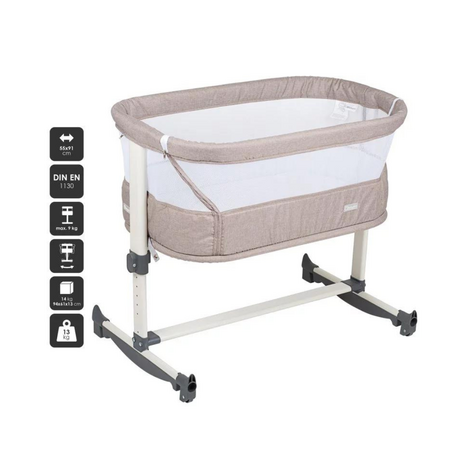 Patut co-sleeper Vivaldi, Beige, Baby Go 663918