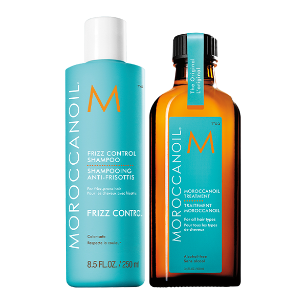 Pachet Sampon Anti-Frizz + Ulei Tratament Original, 250 + 100 ml, Moroccanoil