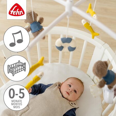 Carusel muzical mobil, 0 luni+, Otter, Fehn 663998