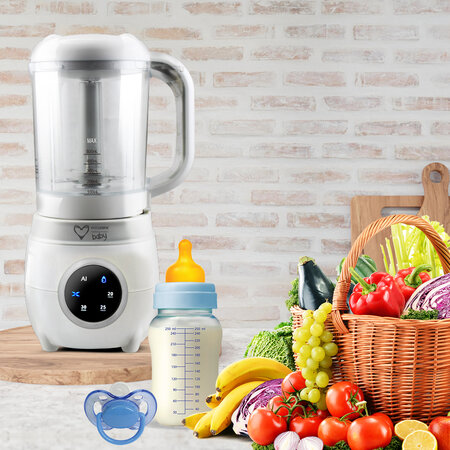 Aparat automat multifunctional de gatit cu aburi si blender, 5 in 1, EasyCare Baby 664014