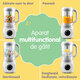 Aparat automat multifunctional de gatit cu aburi si blender, 5 in 1, EasyCare Baby 664011