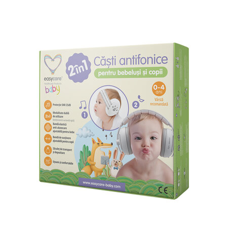 Casti antifonice pentru bebelusi si copii, 0-4 ani, EasyCare Baby 664021