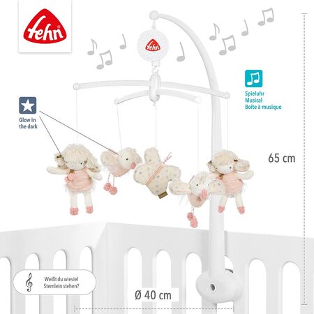 Carusel muzical mobil, 0 luni+, Taramul Viselor, Fehn 664023