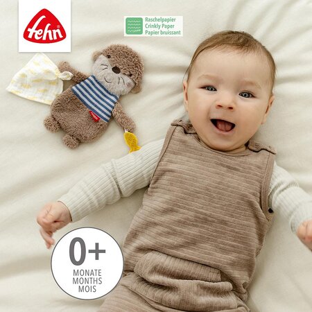 Jucarie fosnitoare Otter, 0 luni+, Fehn 664196