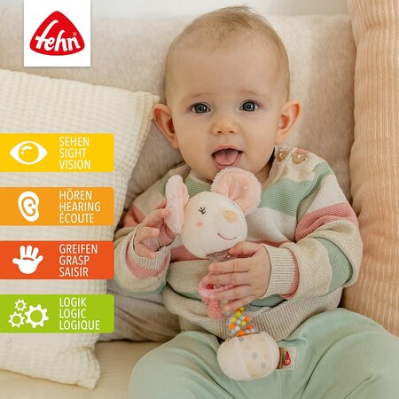 Jucarie interactiva senzoriala Soricel, 3 luni+, Fehn 664211