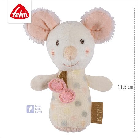 Jucarie mini zornaitoare Soricel, 0 luni+, Fehn 664222