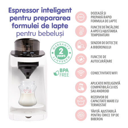 Espressor inteligent pentru prepararea formulei de lapte cu aplicatie, EasyCare Baby 664497