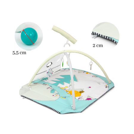 Salteuta educativa 5 in 1, Elefant, 0 luni+, Milly Mally 664763