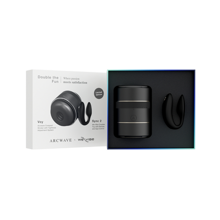 Pachet Strocker Voy Compact + Vibrator pentru cuplu Sync 2 Double the fun, Arcwave - We-Vibe 664813