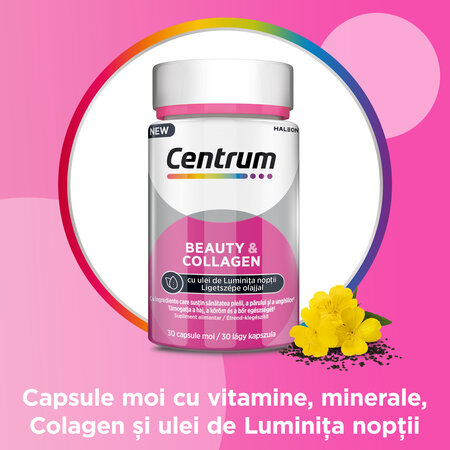 Centrum Beauty & Collagen, 30 capsule moi, Haleon 664848