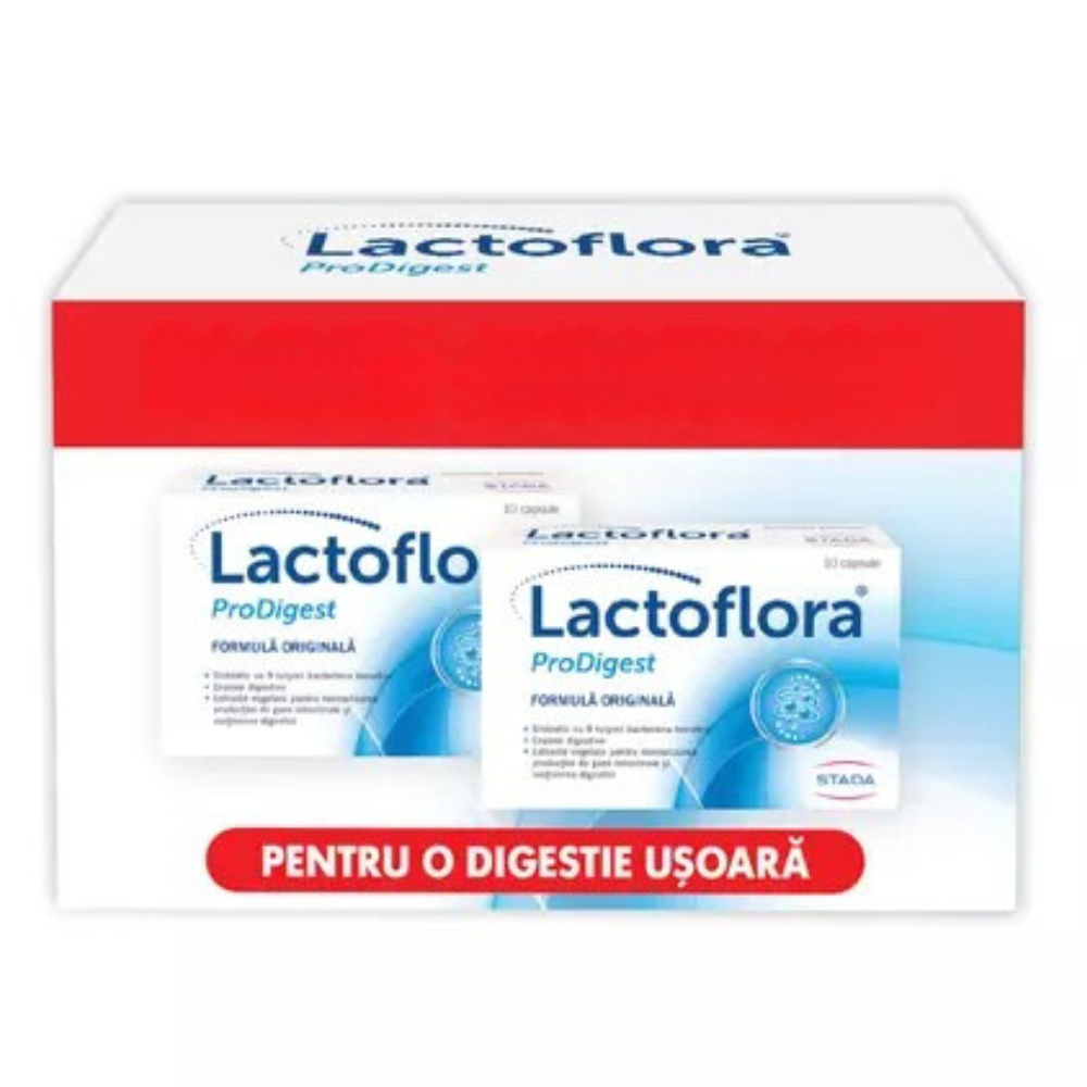 Pachet Lactoflora ProDigest, 2x10 capsule, Stada