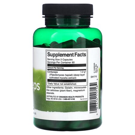 Cordyceps, 600 mg, 120 capsule, Swanson 664894