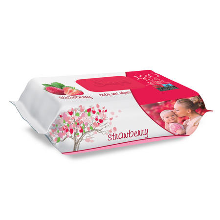 Servetele umede Strawberry, 120 bucati, Sleepy