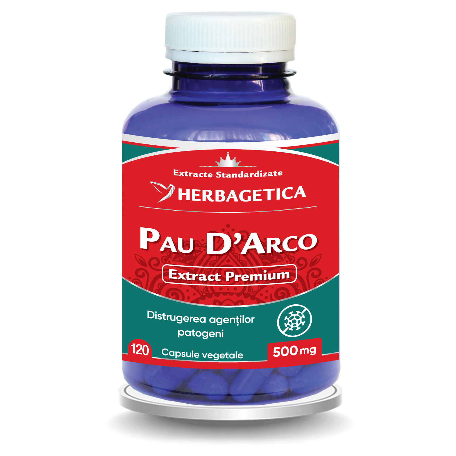 Pau D’arco, 120 capsule, Herbagetica