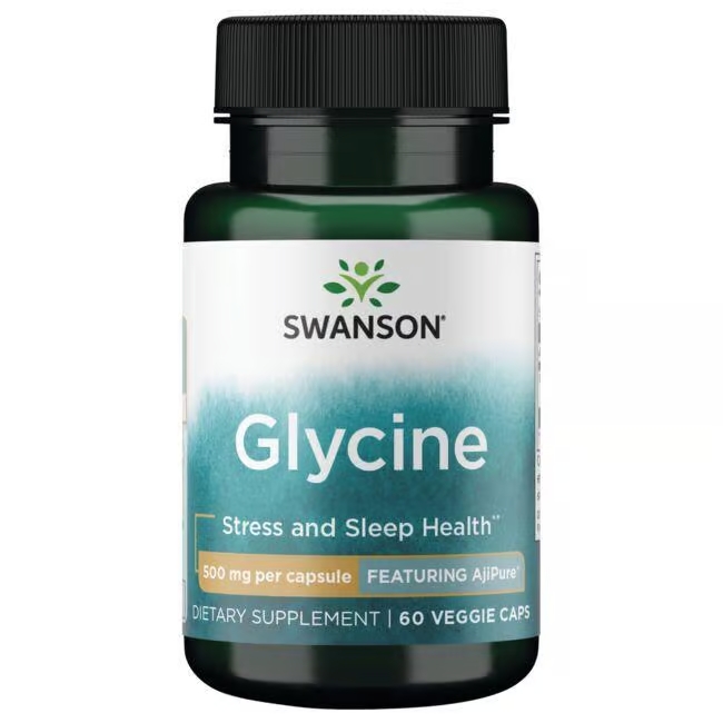 Glicina Ajipure, 60 capsule, Swanson