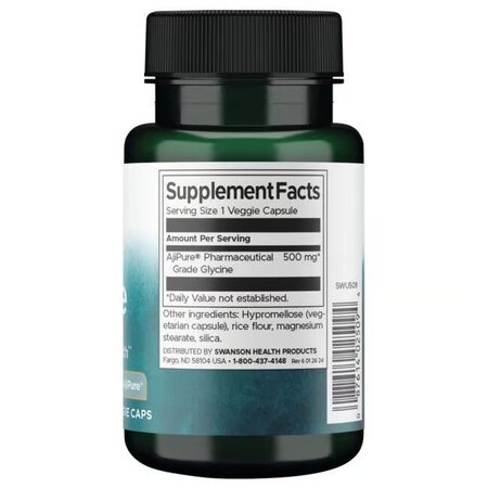 Glicina Ajipure, 60 capsule, Swanson 664908