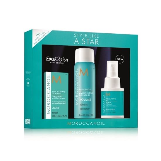 Pachet pentru par fin si mediu Volume Style Like A Star, Moroccanoil 