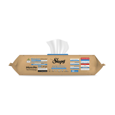 Servetele Biodegradabile umede Easy Clean, Sea Salt & Sea Weed Lime, 50 bucati, Sleepy 664923