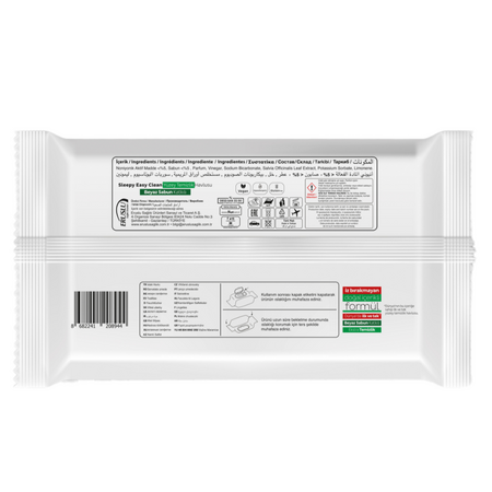 Servetele umede multisuprafete Easy Clean, White Soap, 100 bucati, Sleepy 664963