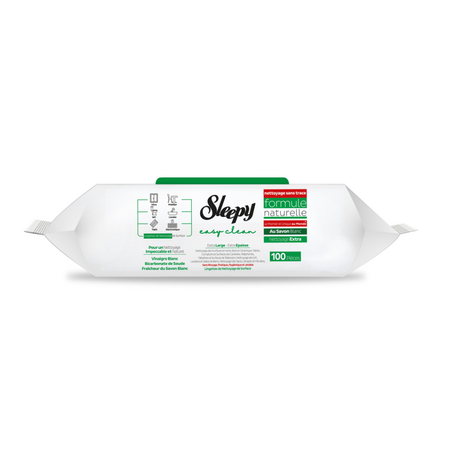 Servetele umede multisuprafete Easy Clean, White Soap, 100 bucati, Sleepy 664960