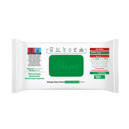 Servetele umede multisuprafete Easy Clean, White Soap, 100 bucati, Sleepy 664961