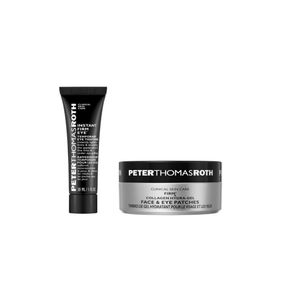 Pachet Tratament pentru ochi Instant Firmx Eye, 30 ml + Patchuri pentru ochi Collagen Hydra-Gel Firmx, 90 bucati, Peter Thomas Roth