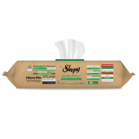 Servetele umede multisuprafete Easy Clean, Tea Tree & Lime, 50 bucati, Sleepy 664981