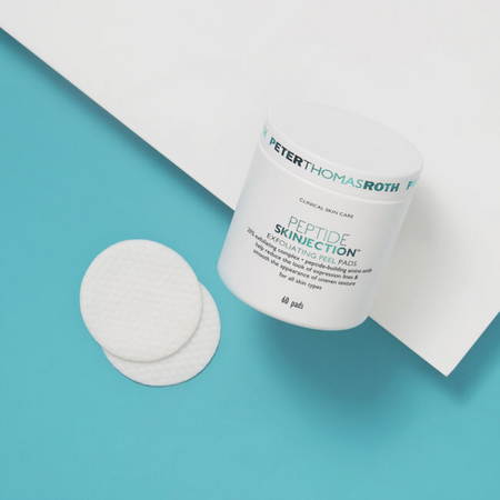 Dischete exfoliante pentru fata Peptide Skinjection Exfoliating, 60 buc, Peter Thomas Roth 665006
